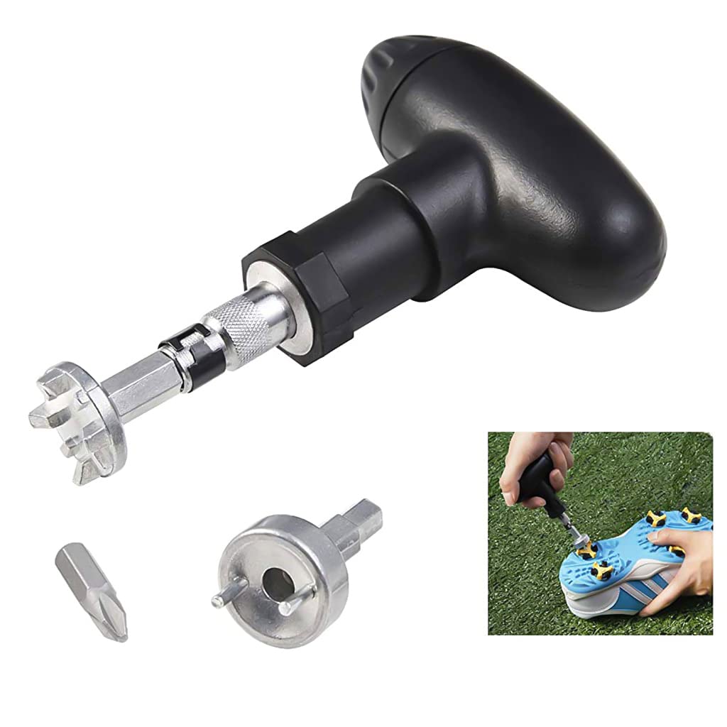 Proberos Golf Shoe Spike Pro Wrench Tool with 3 Bit, Portable Golf Shoes Spike Wrench Remove Replacement Tool Cleats Golf Tool Proberos Golf Shoe Spike Pro Wrench Tool with 3 Bit, Portable Golf Shoes Spike Wrench Remove Replacement Tool Cleats Golf Tool